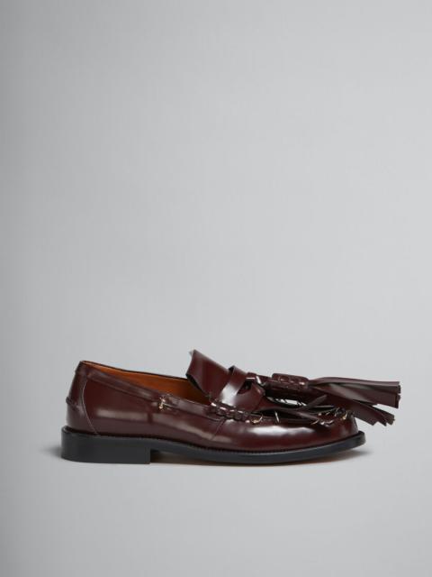 Marni Burgundy Bloafer