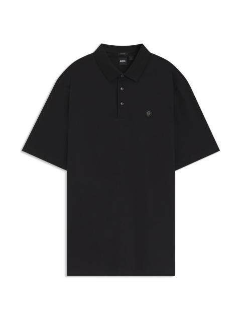 REGULAR-FIT POLO SHIRT IN MERCERIZED INTERLOCK COTTON