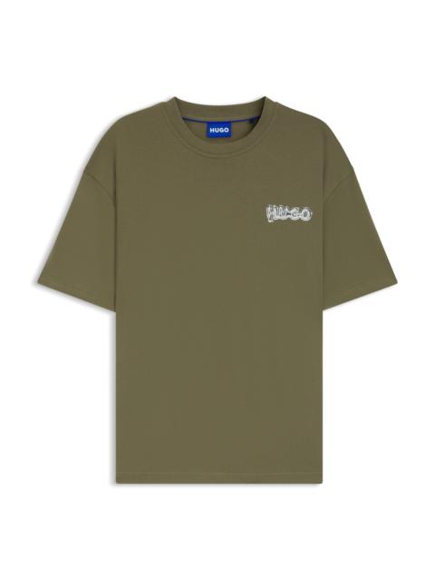 ALL-GENDER COTTON-JERSEY T-SHIRT WITH LOGO PRINTS