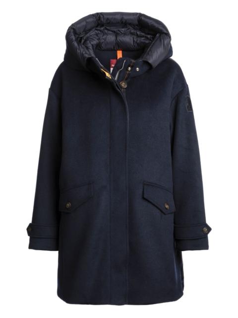 hooded padded coat