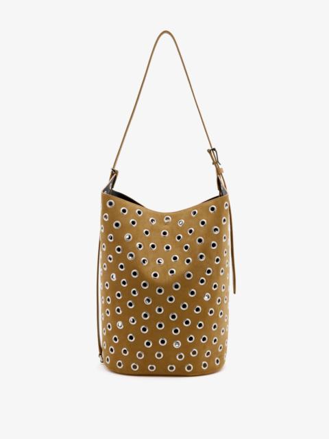 Brant Bucket Bag in Eyelet Covered Suede