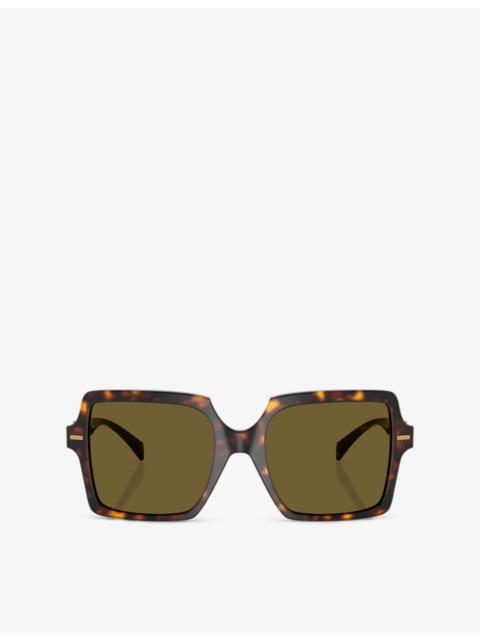 VE4441 Medusa '95-hardware square-frame acetate sunglasses