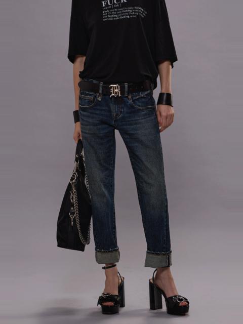 BOY STRAIGHT JEANS - MELVIN BLUE STRETCH -R13