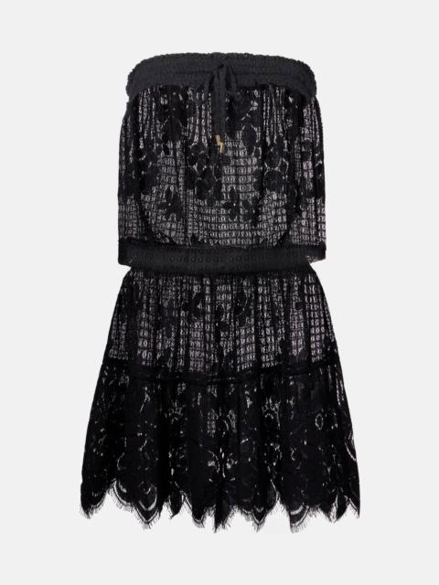 Isla floral shirred minidress