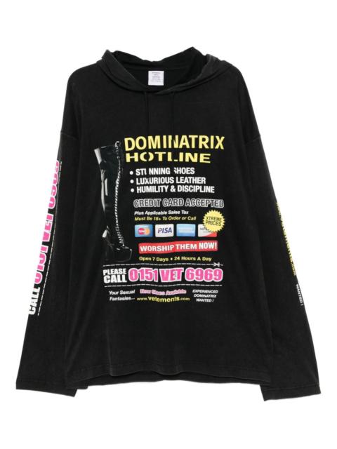 graphic-printed hoodie