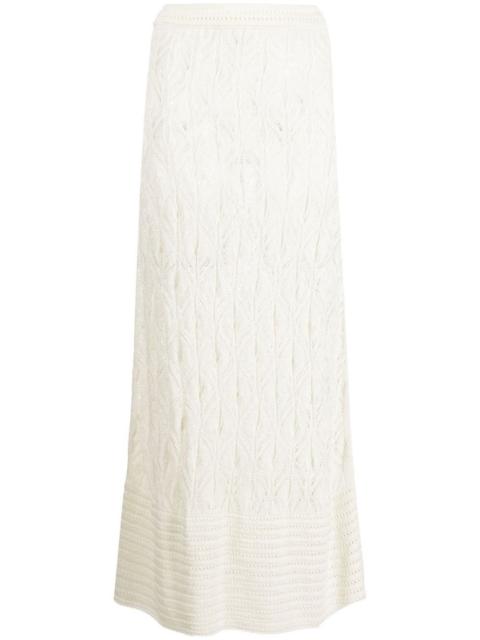Amon crochet-knit maxi skirt