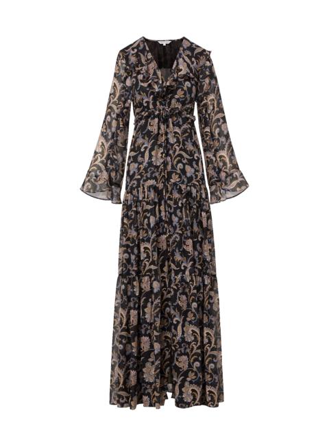 AKARA SILK MAXI DRESS