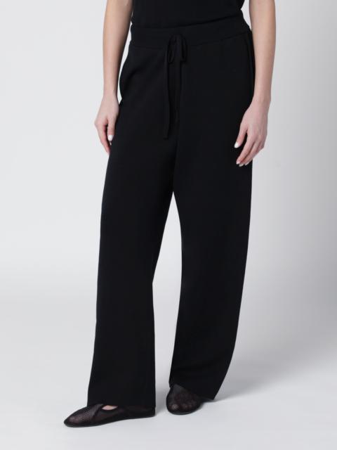 Uniform black cotton trousers
