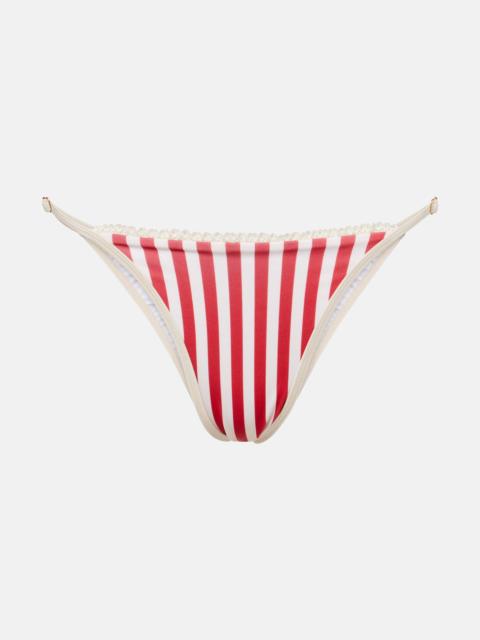 St Tropez striped bikini bottoms