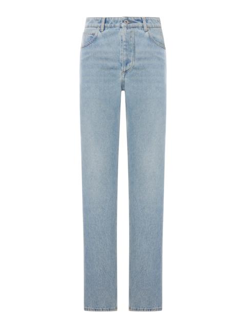 STRAIGHT LEG DENIM JEANS, LIGHT WASH