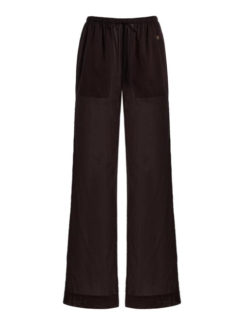 Brody Cotton Gauze Pants brown