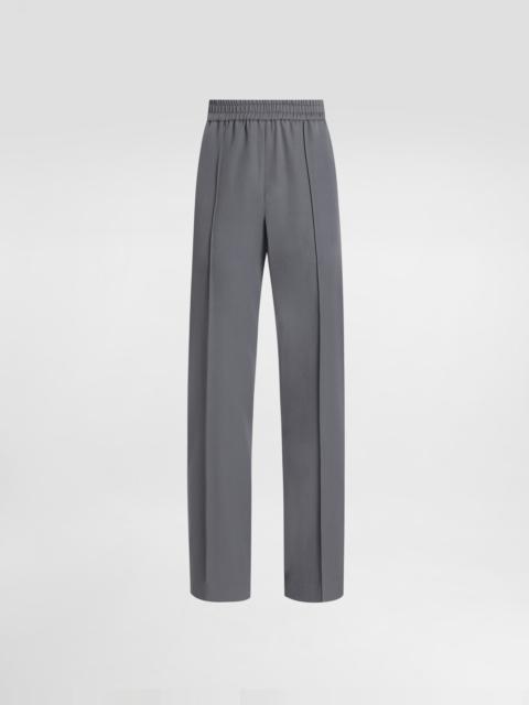 Wool gabardine trousers