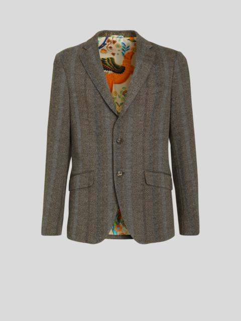 STRIPED JERSEY JACKET