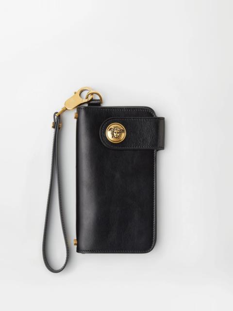 Emblème Long Leather Wallet