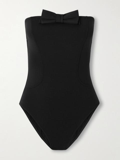 Dress Code Bow-detailed Strapless Swimsuit