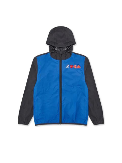 UNISEX K-WAY DOUBLE COLOURS CAGOULE - BLUE/BLACK