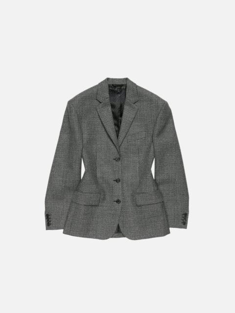Single-breasted suit jacket - Black/white