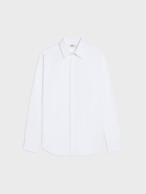 loose shirt in cotton poplin