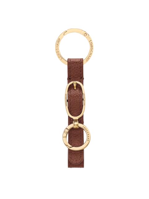 Le Foulonné Key ring Coffee - Leather