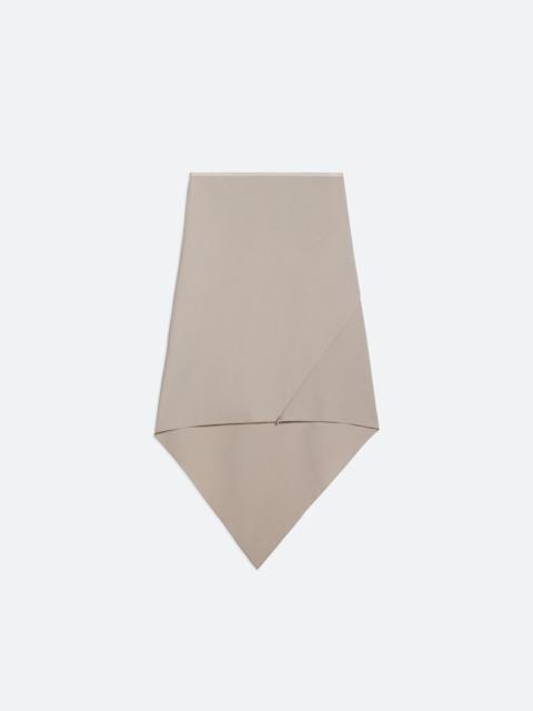 VIRGIN WOOL SCARF HEM SKIRT