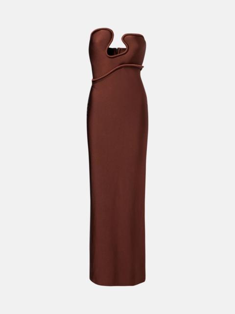 Asymmetric gown