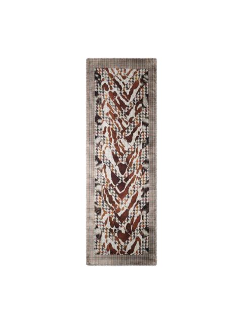 houndstooth-pattern scarf