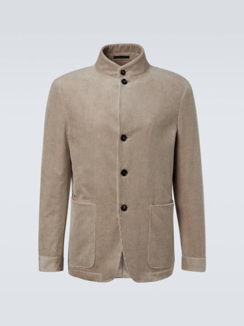Conte cotton and cashmere corduroy jacket