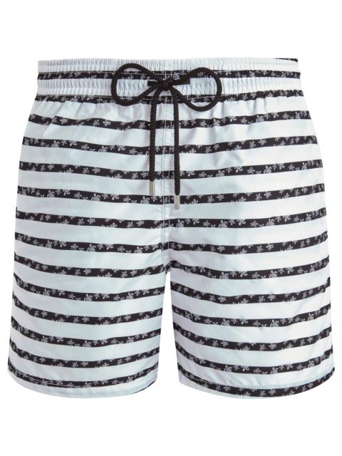 Men Swim Trunks Micro Ronde des Tortues Rayée