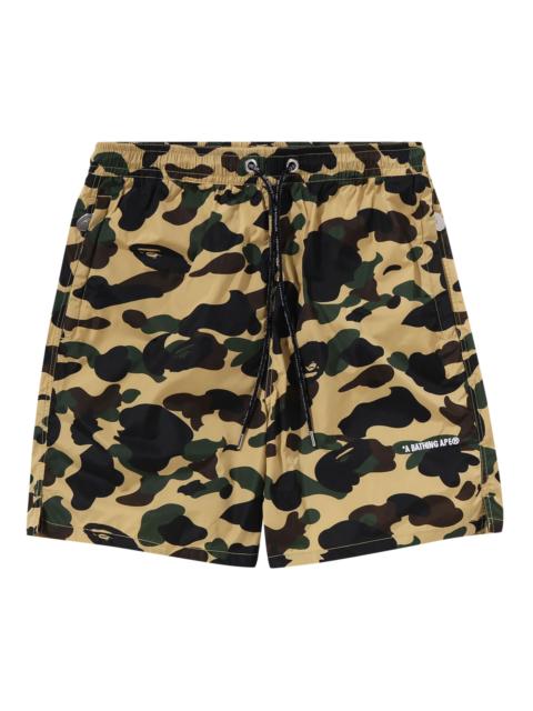 BAPE 1st Camo Beach Shorts 'Yellow'