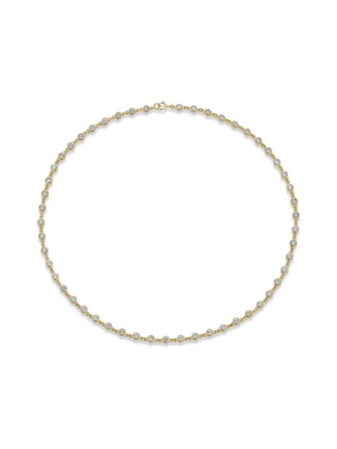 LAB-Created Linked Up Tennis Necklace