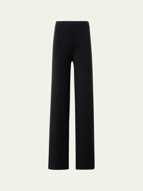 Cashmere Milano Knit Bootcut-Leg Pants