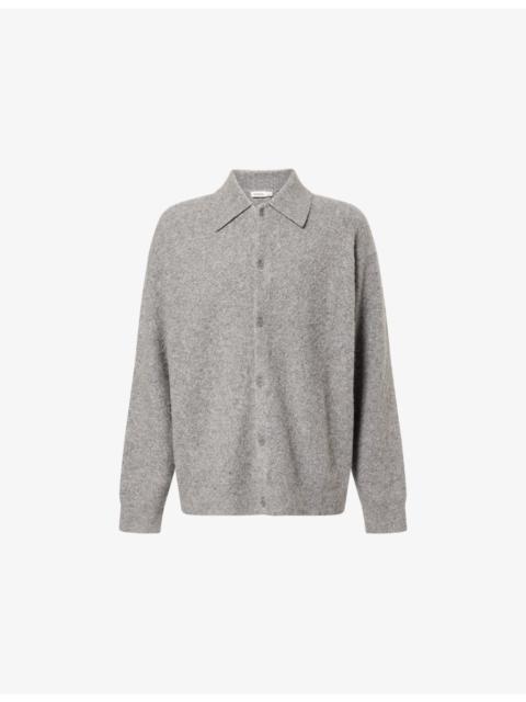 Richie Collar Cashmere-Blend Cardigan