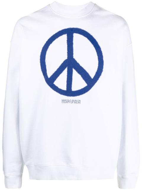 County Peace organic cotton sweatshirt