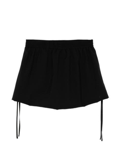 drawstring mini skirt