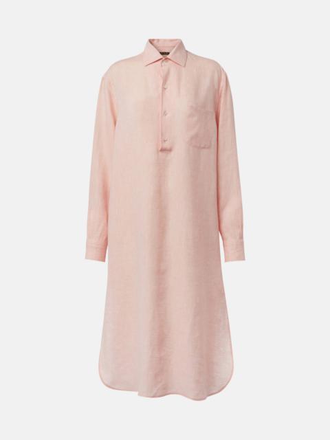 Lora linen shirt dress