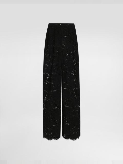 Cordonetto lace trousers