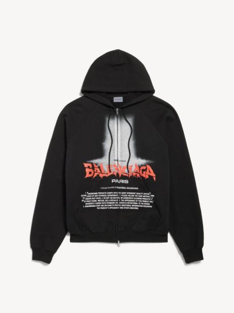 Men's The Door Oversized Zip-up Hoodie in Black