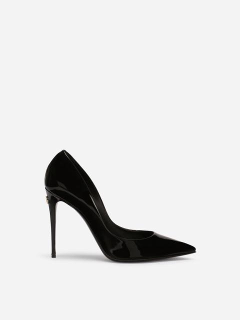 Patent leather pumps