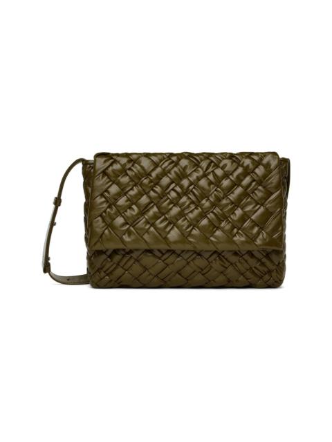 Khaki Rumple Messenger Bag