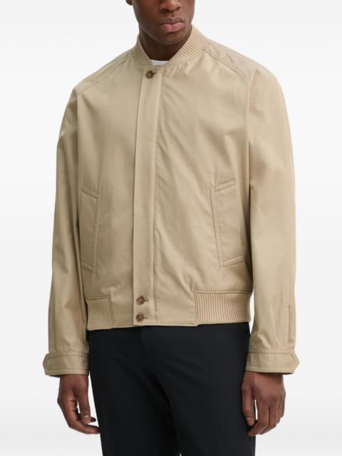 ribbed-hem bomber jacket