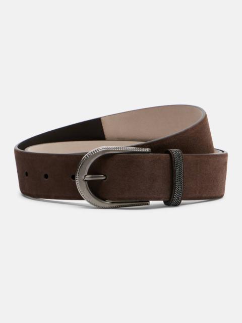 Suede belt