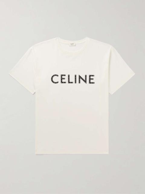 CELINE｜ (BLASON REGULAR T-SHIRT IN COTTON JERSEY (RX04B CELINE BLASON REGULAR T-SHIRT IN COTTON JERSEY - | CELINE