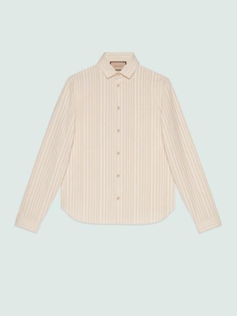 Striped cotton shirt