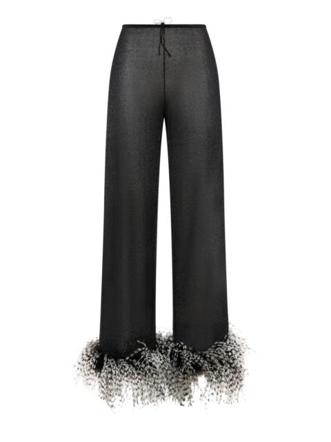 Lumière Plumage straight-leg trousers