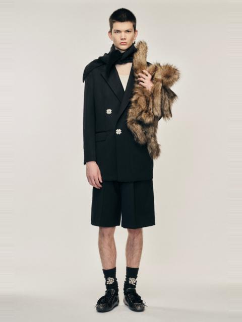 Double Breasted Pearl Button Jacket