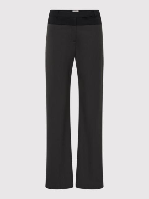 90s Splice Panelled Pants - Black Olive / Black