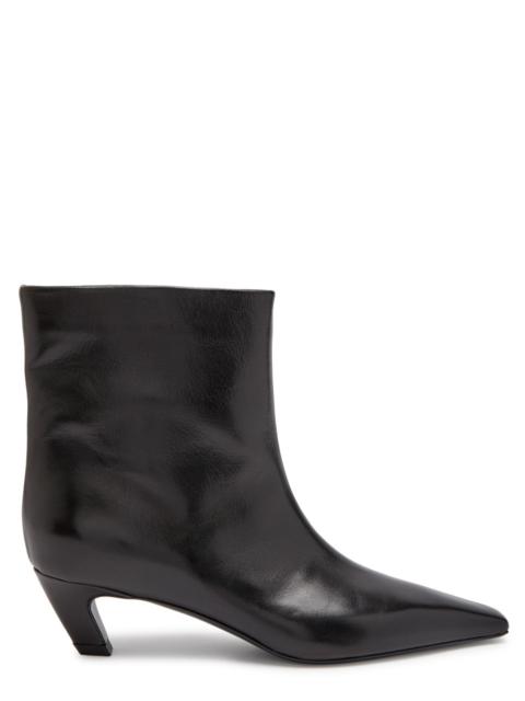 Khaite Arizona 50 Leather Ankle Boots