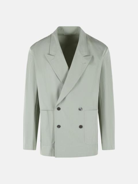 'CAPLANS' GREEN COTTON BLAZER