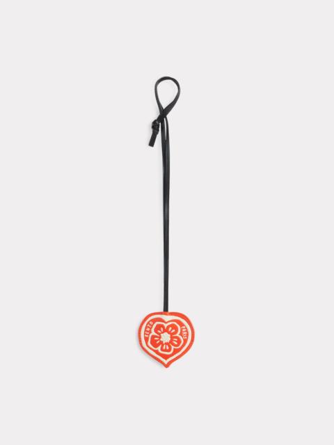 'KENZO Boke Heart' charm in leather