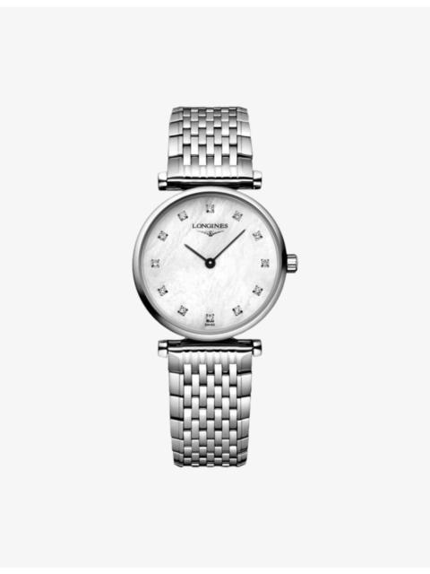 L4.209.4.87.6 La Grande Classique Stainless-Steel And 0.048ct Diamond Quartz Watch